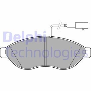 Комплект тормозных колодок, дисковый механизм Delphi LP2498