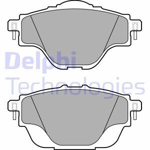 Комплект тормозных колодок, дисковый механизм Delphi LP2509