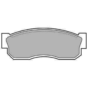 Комплект тормозных колодок, дисковый механизм Delphi LP261
