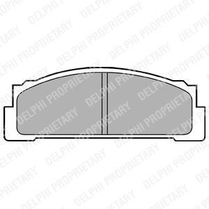 Гальмівні колодки, дискове гальмо (набір) Delphi LP30