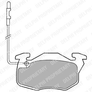 Комплект тормозных колодок, дисковый механизм Delphi LP490