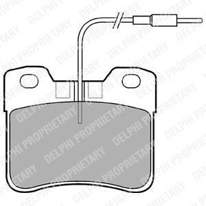 Комплект тормозных колодок, дисковый механизм Delphi LP563