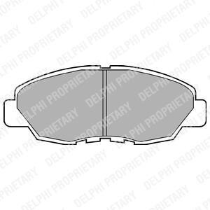 Гальмівні колодки, дискове гальмо (набір) Delphi LP734