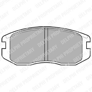 Колодки гальмівні дискові Delphi LP736
