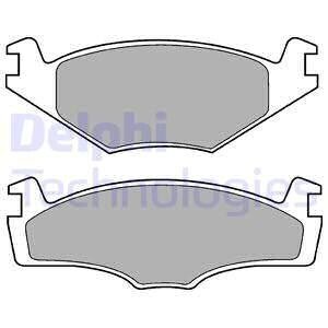 Гальмівні колодки дискові AUDI/SEAT/SKODA/VW A3/Leon/Toledo/Fabia/Octavia/Bora/Golf IV "97>> Delphi LP756