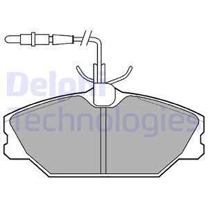 Комплект тормозных колодок, дисковый механизм Delphi LP788