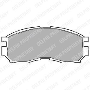 Комплект тормозных колодок, дисковый механизм Delphi LP803