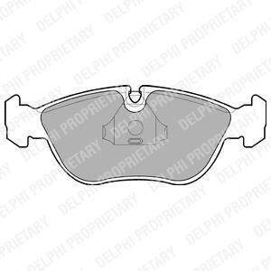 Комплект тормозных колодок, дисковый механизм Delphi LP839