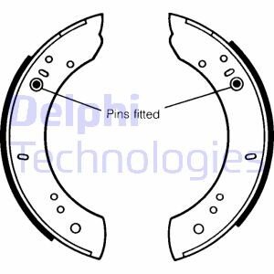 Комплект тормозных колодок Delphi LS1072