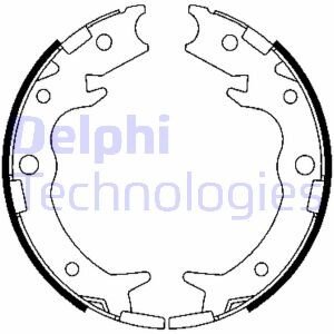 Комплект тормозных колодок, стояночная тормозная система Delphi LS1900