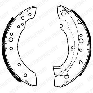 Барабанні(тормозні) колодки Delphi LS1921