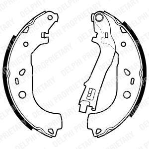 Барабанні(тормозні) колодки Delphi LS1979