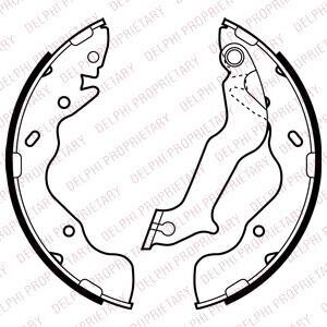 Гальмiвнi колодки барабаннi Delphi LS2059