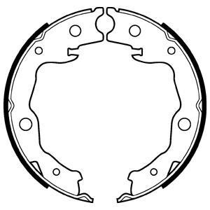 Барабанные тормозные колодки Delphi LS2116