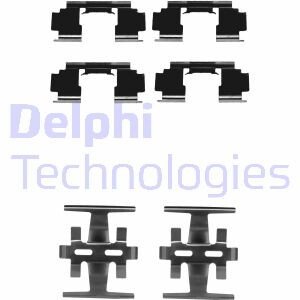 Комплектующие, колодки дискового тормоза Delphi LX0130