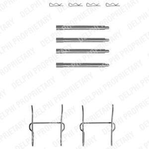 Комплектующие, колодки дискового тормоза Delphi LX0154