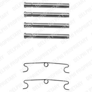 Комплектующие, колодки дискового тормоза Delphi LX0170