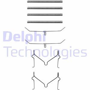 Комплектующие, колодки дискового тормоза Delphi LX0182