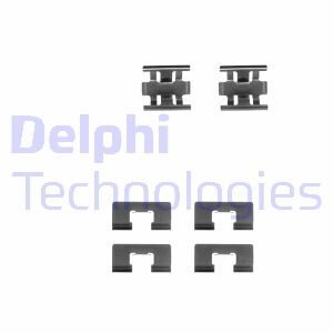 Комплектующие, колодки дискового тормоза Delphi LX0196