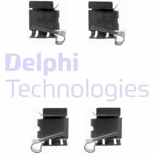 Комплектующие, колодки дискового тормоза Delphi LX0390