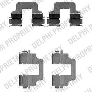 Комплектующие, колодки дискового тормоза Delphi LX0473