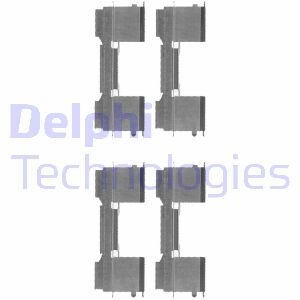 Комплектующие, колодки дискового тормоза Delphi LX0478