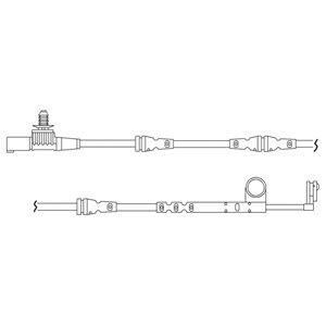 Контрольный контакт, контроль слоя тормозных колодок Delphi LZ0197