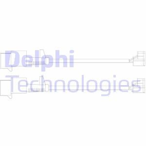 Контрольный контакт, контроль слоя тормозных колодок Delphi LZ0246