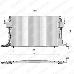 Конденсатор, кондиционер Delphi TSP0225021