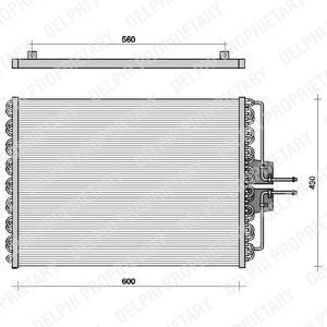 Радіатор кондиціонера Delphi TSP0225061