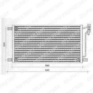 Конденсатор, кондиционер Delphi TSP0225236