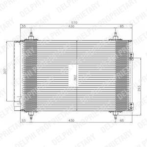 Конденсатор, кондиционер Delphi TSP0225548