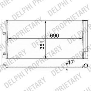 Конденсатор, кондиционер Delphi TSP0225638