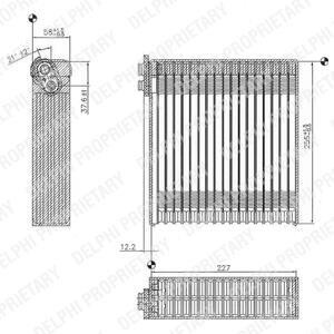 Испаритель, кондиционер Delphi TSP0525153