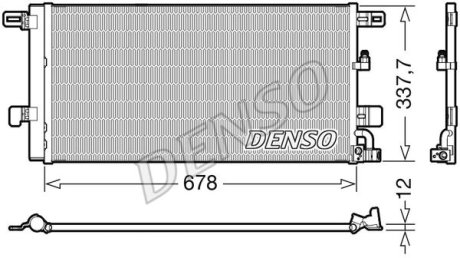 Радіатор кондиціонера DENSO DCN02001 (фото 1)