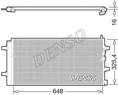 Конденсатор, кондиционер DENSO DCN02002