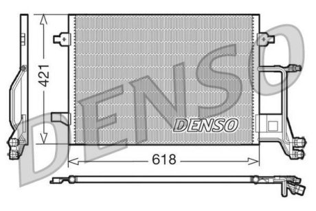 Радіатор кондиціонера DENSO DCN02013 (фото 1)