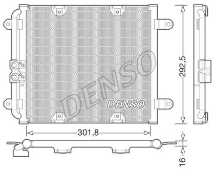 Конденсатор, кондиционер DENSO DCN02028