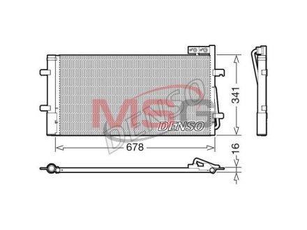 CH£ODNICA KLIMATYZACJI AUDI DENSO DCN02035