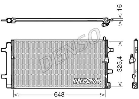 Радіатор кондиціонера DENSO DCN02040 (фото 1)