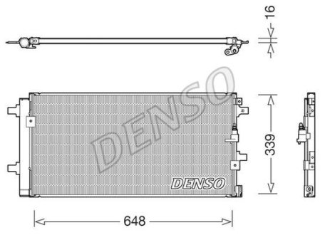 CH£ODNICA KLIMATYZACJI ALFA ROMEO DENSO DCN02043