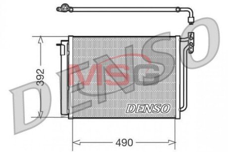 Радіатор кондиціонера DENSO DCN05009