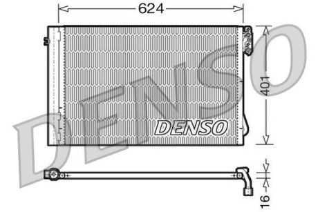 Радіатор кондиціонера DENSO DCN05011