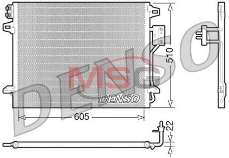 Конденсатор, кондиционер DENSO DCN06006