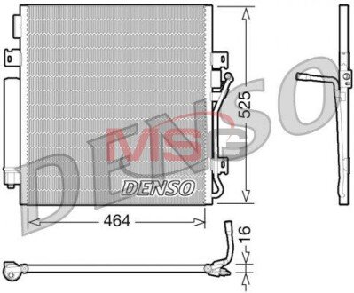 Конденсатор, кондиционер DENSO DCN06011