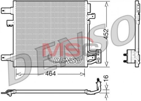 Конденсатор, кондиционер DENSO DCN06014