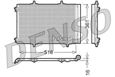 Радіатор кондиціонера DENSO DCN07013 (фото 1)