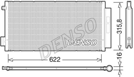 Конденсатор, кондиционер DENSO DCN09044