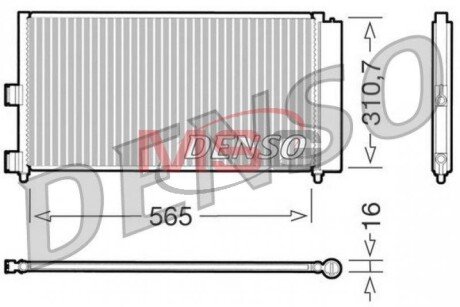 Конденсатор, кондиционер DENSO DCN09070