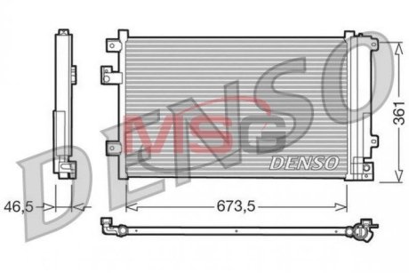 Радіатор кондиціонера DENSO DCN09084